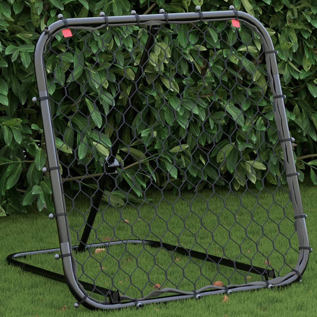 rebounder 84x73x60-80 cm justerbart stål sort billede