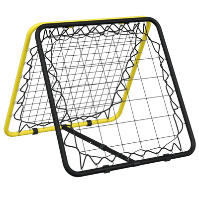 dobbeltsidet rebounder stål justerbart gul og sort
