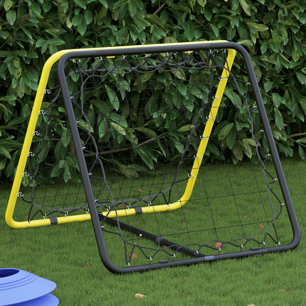 dobbeltsidet rebounder stål justerbart gul og sort billede