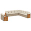sofasæt til haven 11 dele med hynder polyrattan beige