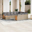 sofasæt til haven 11 dele med hynder polyrattan beige