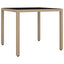 bistrosæt til haven 3 dele med hynder polyrattan beige