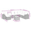 sofasæt til haven 9 dele med hynder polyrattan lysegrå