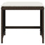 haveskamler 4 stk. med hynder 40x40x35 cm polyrattan brun