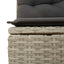 sofasæt til haven 7 dele med hynder polyrattan lysegrå