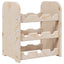 vinreol 33x25x37 cm massivt fyrretræ