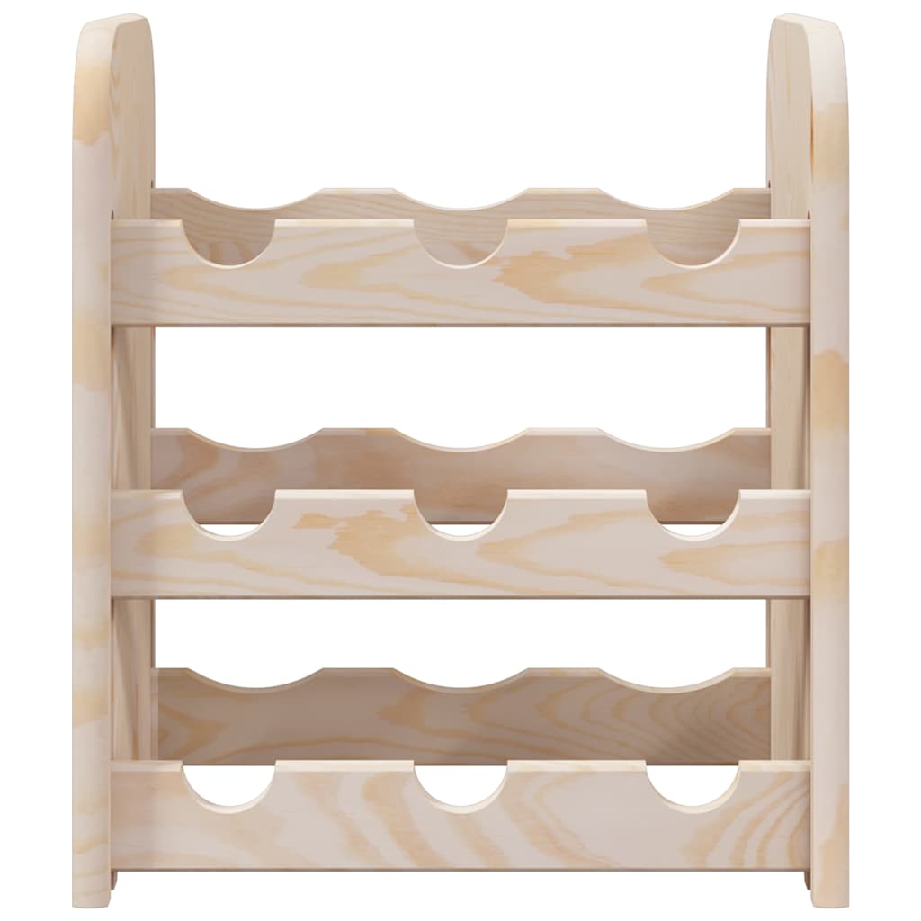 vinreol 33x25x37 cm massivt fyrretræ