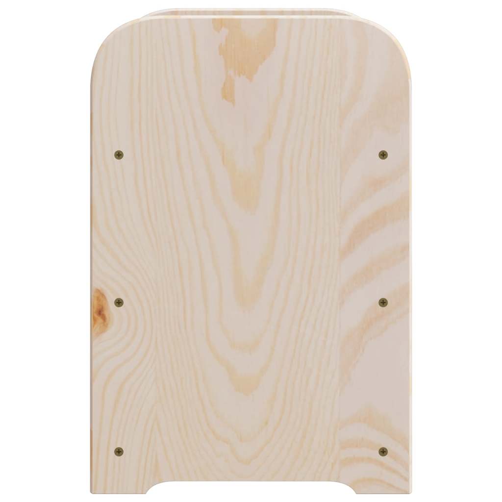 vinreol 33x25x37 cm massivt fyrretræ