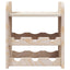 vinreol med topplade 33x25x37 cm massivt fyrretræ