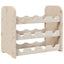 vinreol 43x25x37 cm massivt fyrretræ