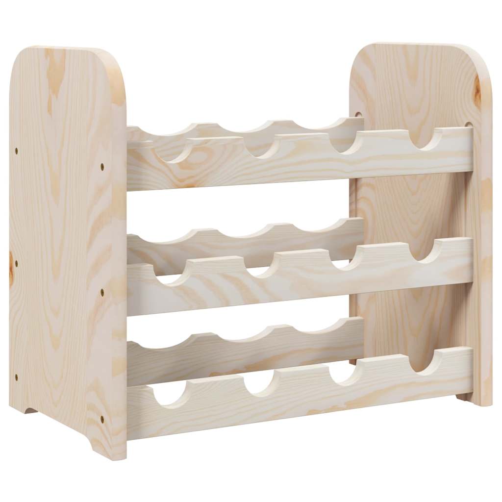 vinreol 43x25x37 cm massivt fyrretræ