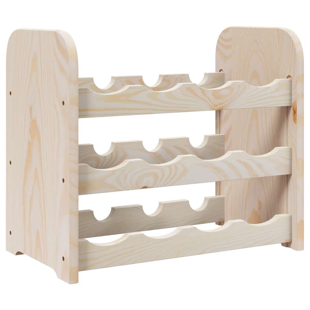 vinreol 43x25x37 cm massivt fyrretræ