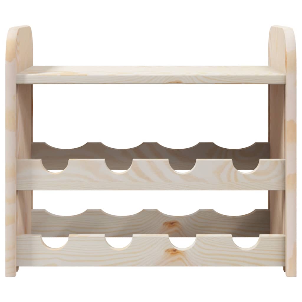 vinreol med topplade 43x25x37 cm massivt fyrretræ