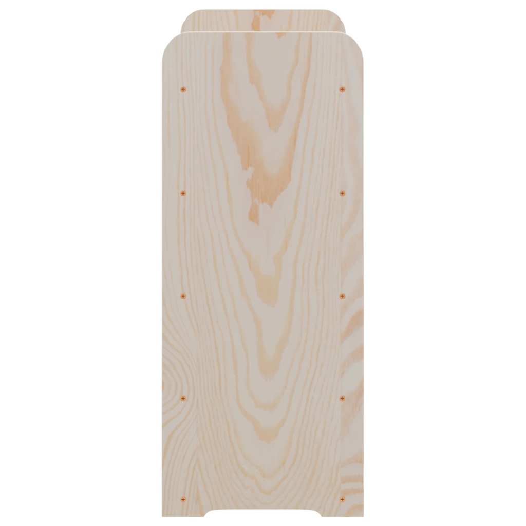 vinreol 67,5x25x60 cm massivt fyrretræ