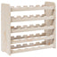 vinreol 67,5x25x60 cm massivt fyrretræ