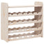 vinreol med topplade 67,5x25x60 cm massivt fyrretræ