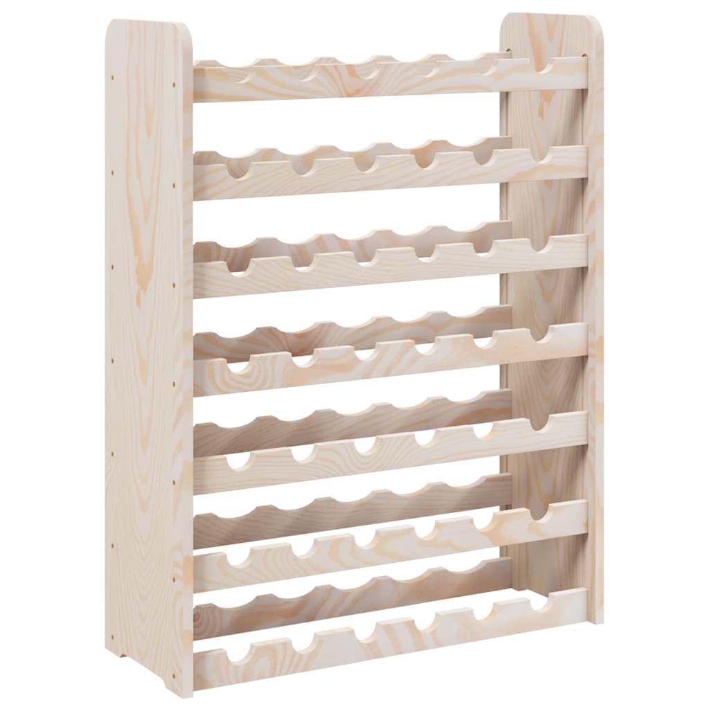 vinreol 67,5x25x87 cm massivt fyrretræ