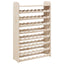 vinreol med topplade 72,5x25x111,5 cm massivt fyrretræ