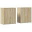 skænke 2 stk. 60x31x70 cm konstrueret træ sonoma-eg