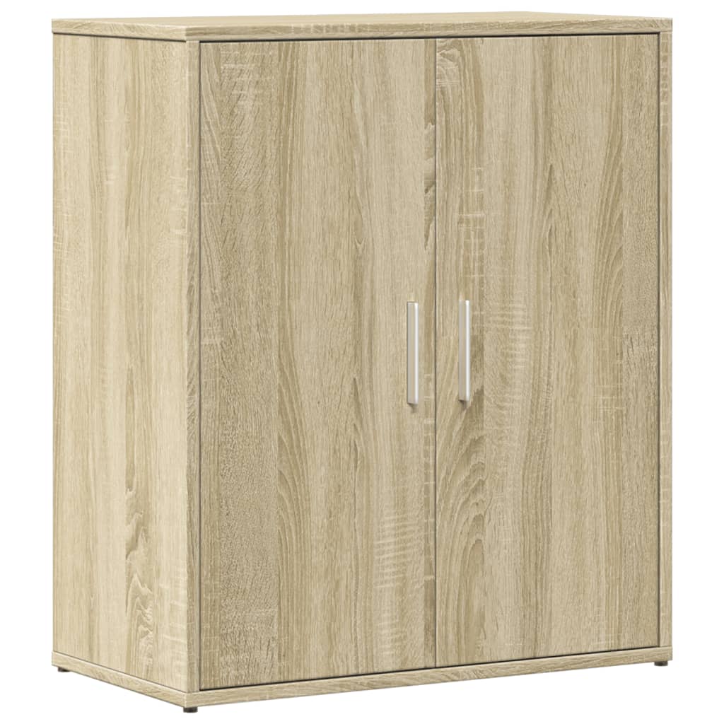 skænke 2 stk. 60x31x70 cm konstrueret træ sonoma-eg