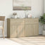 skænke 2 stk. 60x31x70 cm konstrueret træ sonoma-eg