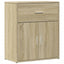 skænke 2 stk. 60x31x70 cm konstrueret træ sonoma-eg