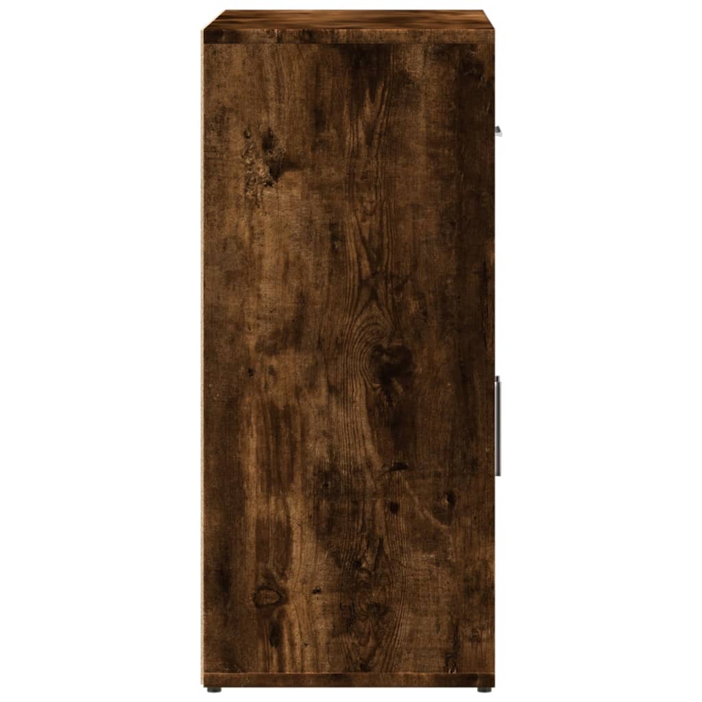 skænke 2 stk. 60x31x70 cm konstrueret træ røget egetræsfarve