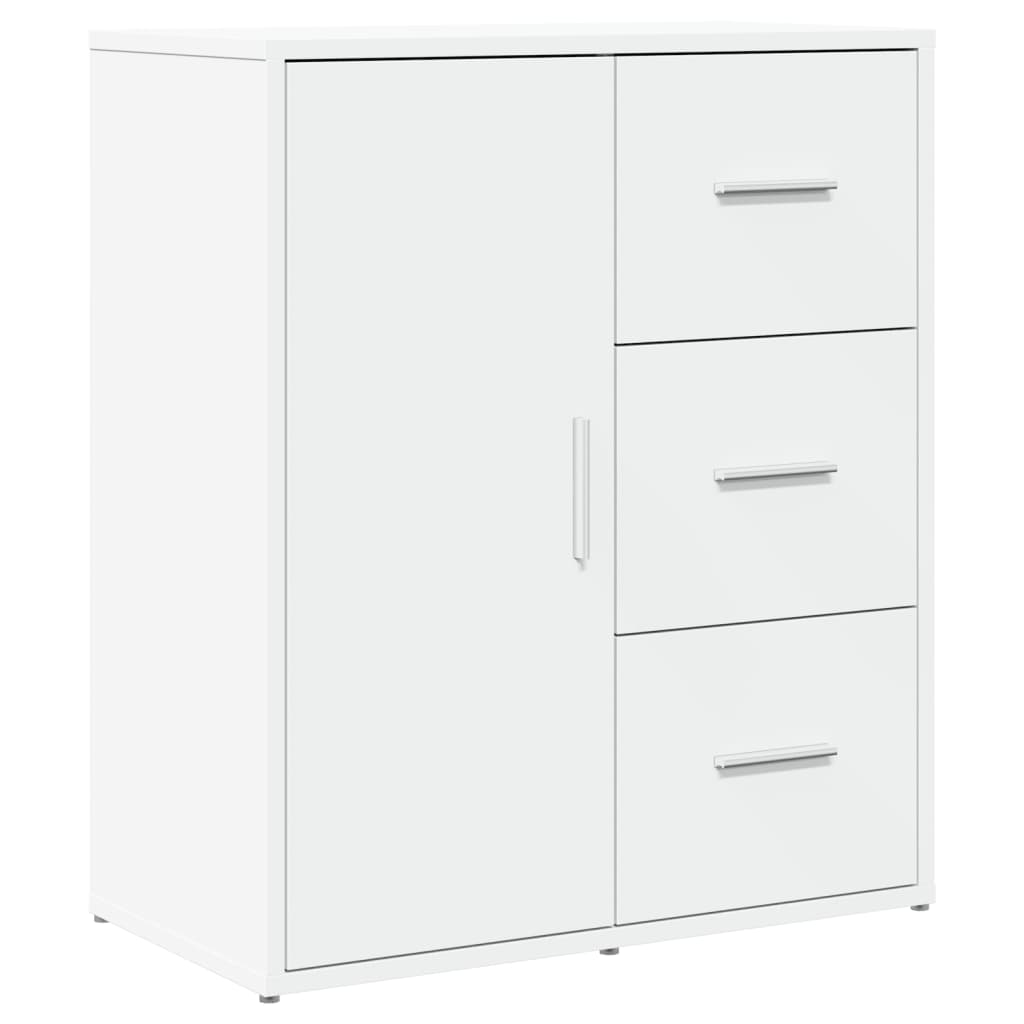 skænke 2 stk. 60x31x70 cm konstrueret træ hvid