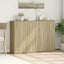kommoder 2 stk. 60x31x84 cm konstrueret træ sonoma-eg