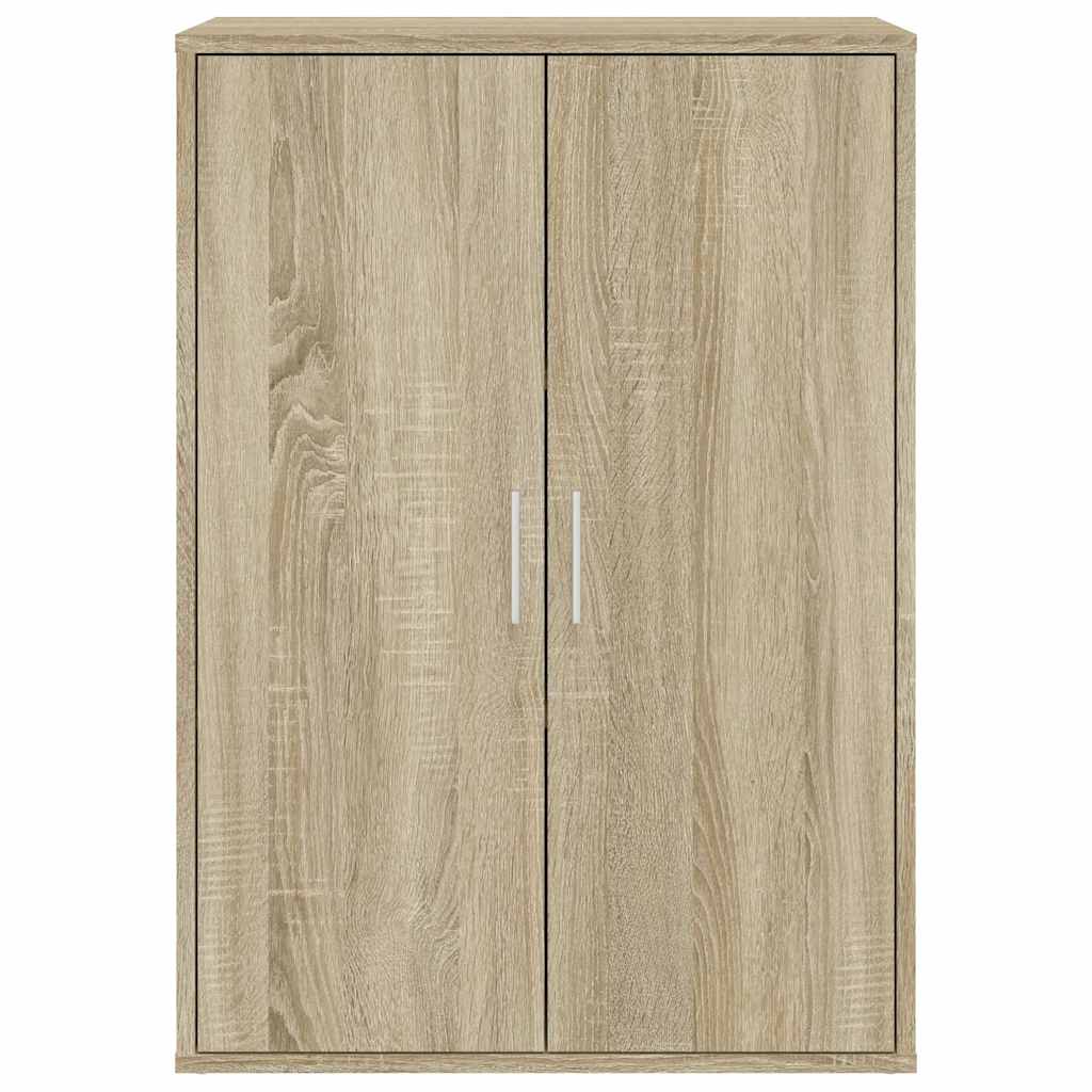 kommoder 2 stk. 60x31x84 cm konstrueret træ sonoma-eg
