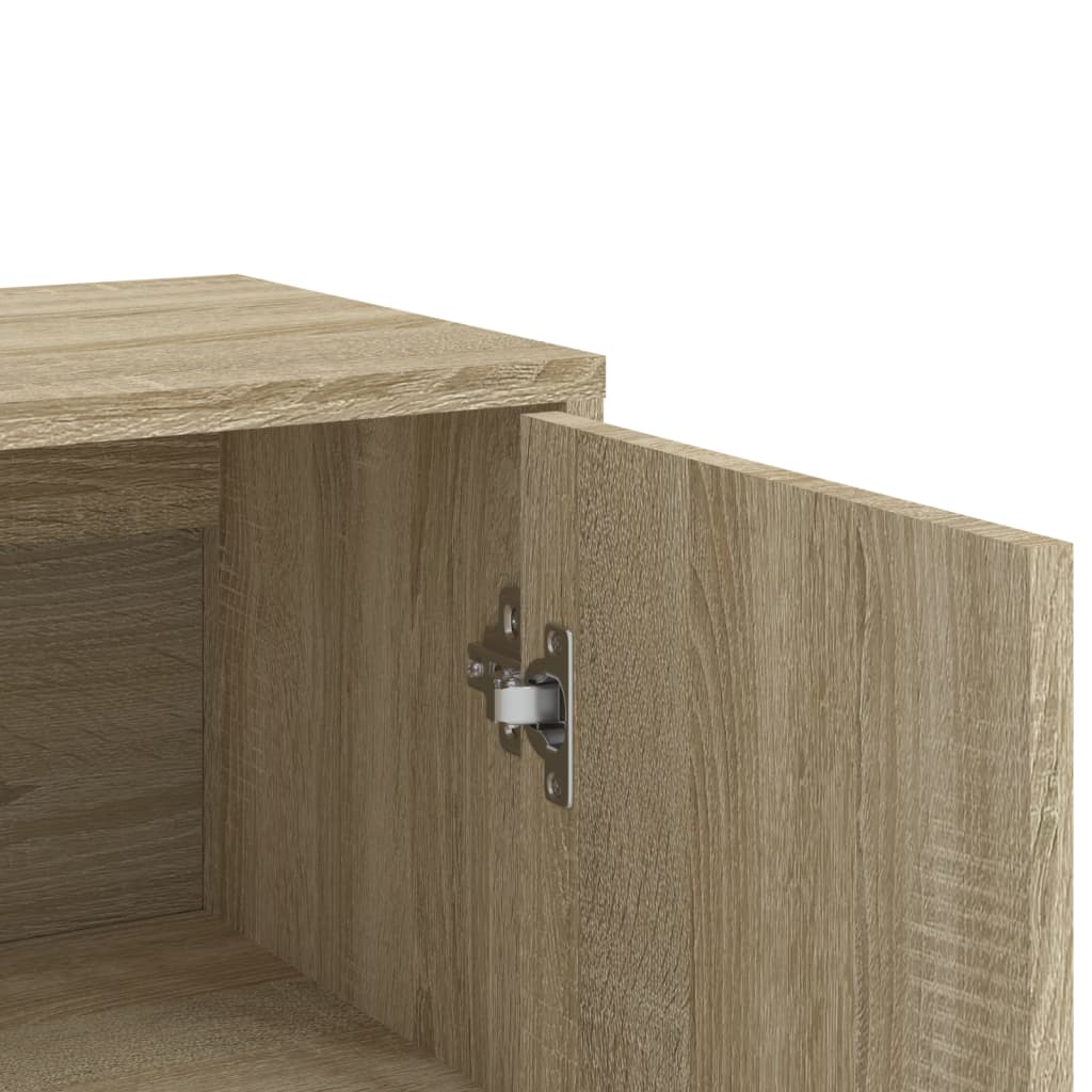kommoder 3 stk. 60x31x84 cm konstrueret træ sonoma-eg