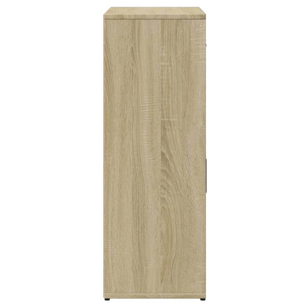 skænke 2 stk. 60x30x84 cm konstrueret træ sonoma-eg