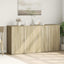 skænke 2 stk. 79x38x80 cm konstrueret træ sonoma-eg