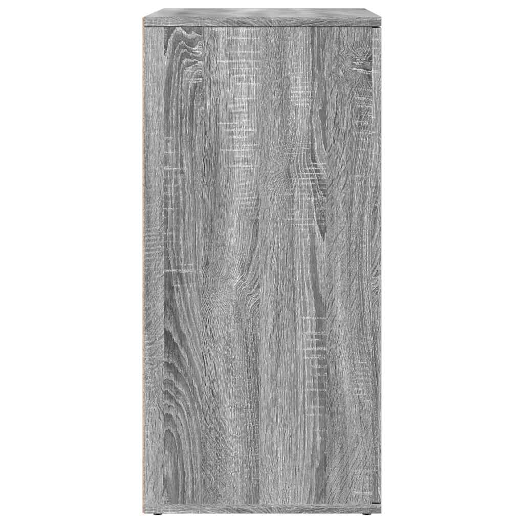 skænke 2 stk. 79x38x80 cm konstrueret træ grå sonoma-eg