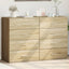 kommoder 2 stk. 60x39x80 cm konstrueret træ sonoma-eg