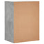 kommoder 2 stk. 60x39x80 cm konstrueret træ betongrå