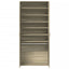 skoskab 80x39x178 cm konstrueret træ sonoma-eg