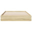 sengeramme 75x190 cm uden madras konstrueret træ sonoma-eg