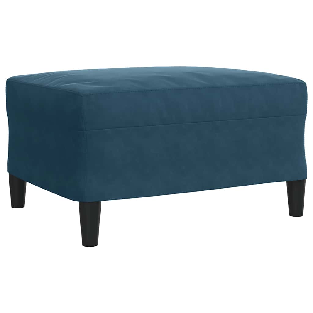 sofasæt 4 dele med hynder velour blå