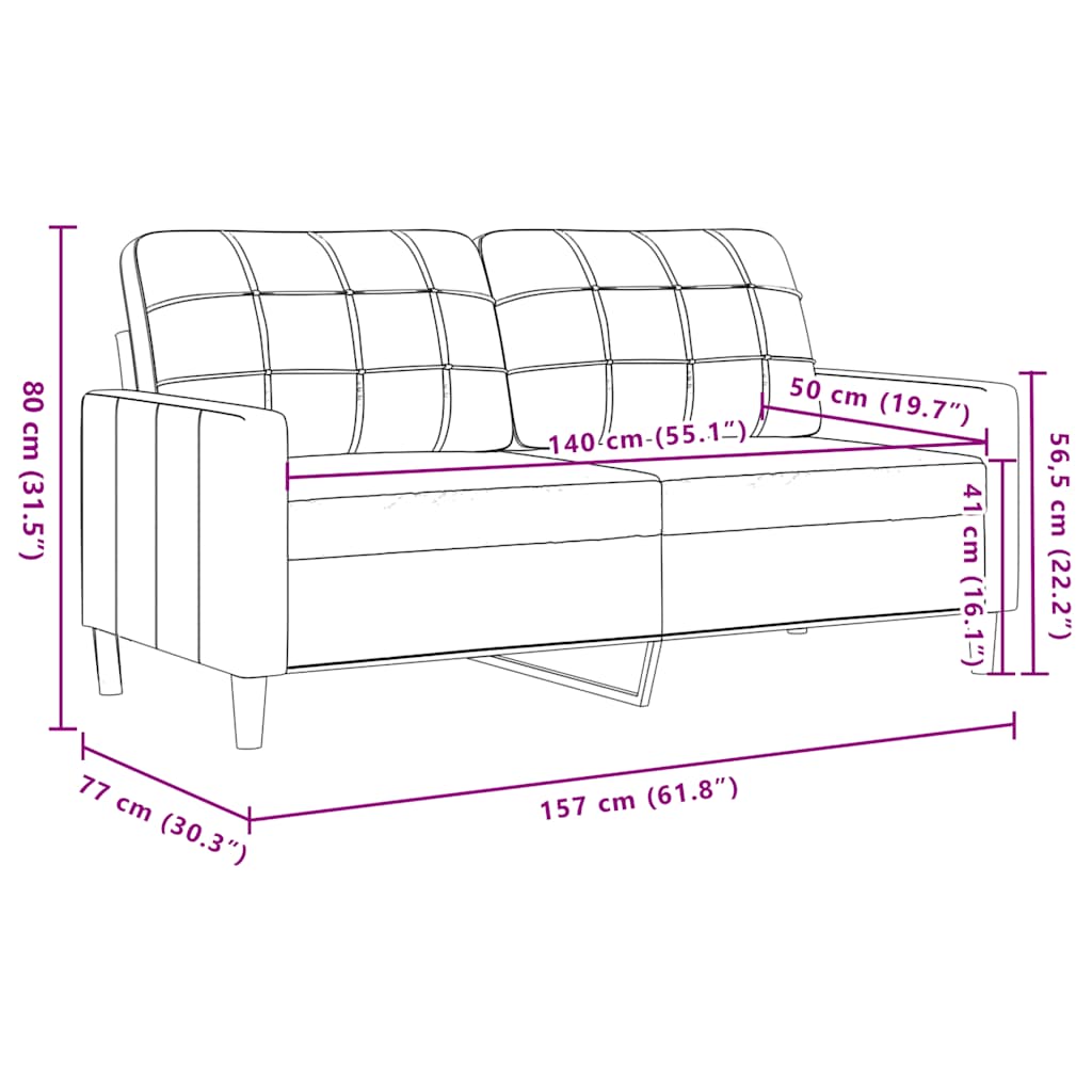 sofasæt 4 dele med hynder velour blå
