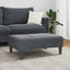fodskammel 77x55x31 cm velour mørkegrå