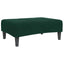 fodskammel 77x55x31 cm velour mørkegrøn