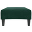fodskammel 77x55x31 cm velour mørkegrøn