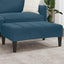 fodskammel 77x55x31 cm velour blå