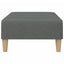 fodskammel 77x55x31 cm stof mørkegrå