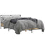 sengestel 140x190 cm konstrueret træ og metal sonoma-eg