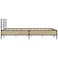 sengestel 140x190 cm konstrueret træ og metal sonoma-eg