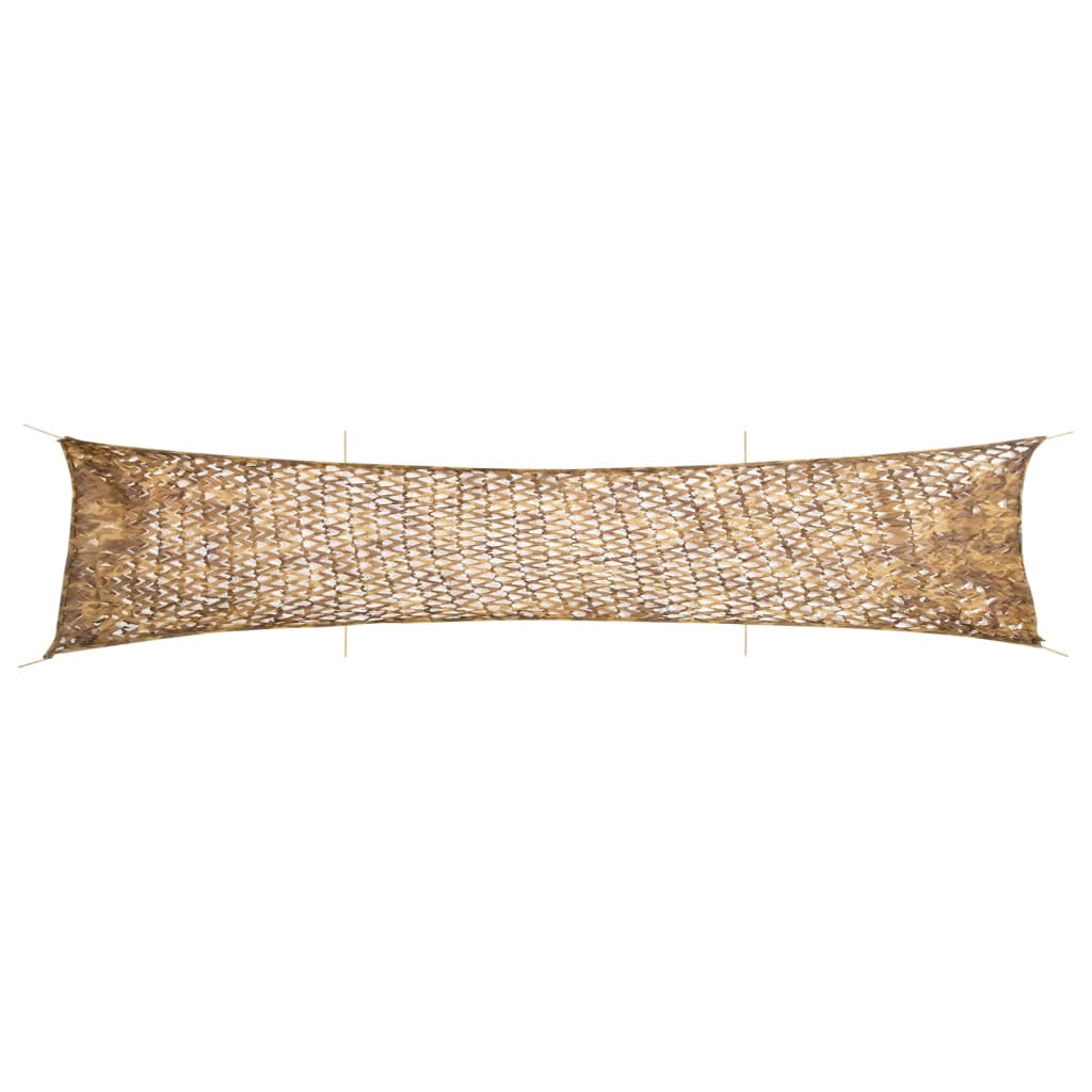 camouflagenet 706x140 cm med opbevaringspose sandfarvet billede
