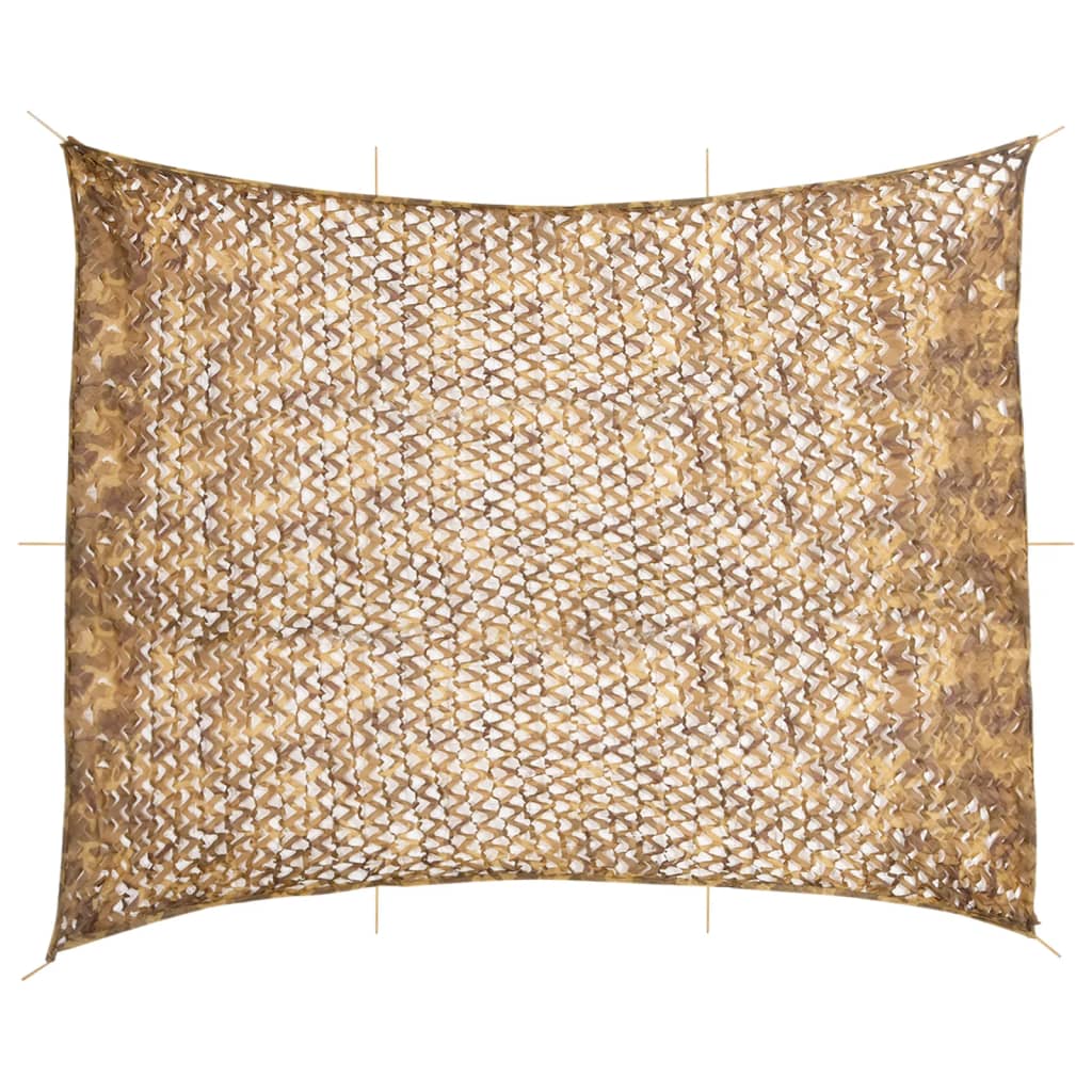 camouflagenet 618x512 cm med opbevaringspose sandfarvet