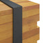 sofabord 110x45x35 cm massivt teaktræ
